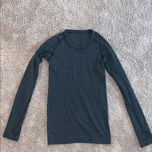 Dark Green/Blue Lululemon Swiftley Tech Longsleeve